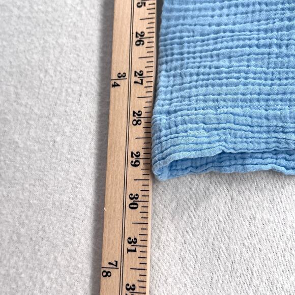 ENZA COSTA Cotton Gauze Straight Leg Jogger Pants Womens Medium Light Blue NEW - Picture 12 of 12